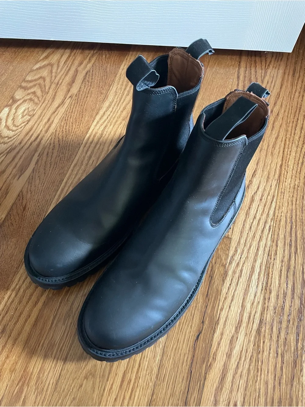 Rhodes Men's Black Chelsea Boots Vibram Sole 11